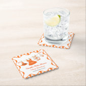 Halloween Baby Shower Girl | Little Witch Pumpkin ペーパーコースター (インサイチュ)