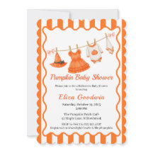 Halloween Baby Shower Girl | Little Witch Pumpkin 