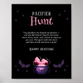 Halloween Baby Shower Pacifier Hunt Game ポスター (正面)