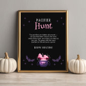 Halloween Baby Shower Pacifier Hunt Game ポスター