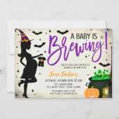 Halloween Baby Shower Party Invitation 招待状 (正面)