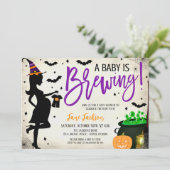 Halloween Baby Shower Party Invitation 招待状 (スタンド正面)