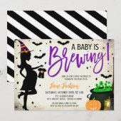 Halloween Baby Shower Party Invitation 招待状 (正面/裏面)