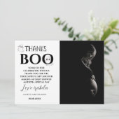 Halloween Baby Shower Photo Thank You Card サンキューカード (スタンド正面)