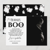 Halloween Baby Shower Photo Thank You Card サンキューカード (正面/裏面)