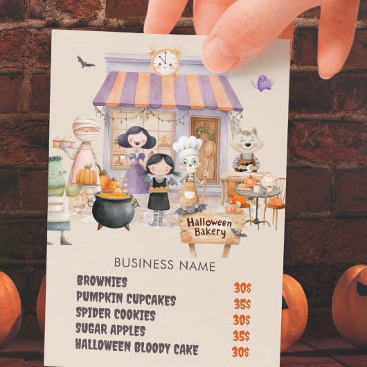 Halloween Bake Sale Bakery Pastry October チラシ