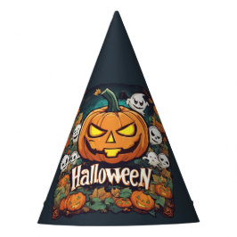 Halloween-Banner mit Kürbissen und Geistern -  パーティーハット