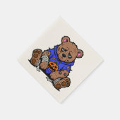 Halloween Bär ö スタンダードカクテルナプキン (角)