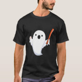 Halloween Baseball Ghost Baseball Player Halloween Tシャツ (正面)