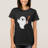 Halloween Baseball Ghost Baseball Player Halloween Tシャツ (正面)