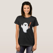 Halloween Baseball Ghost Baseball Player Halloween Tシャツ (正面フル)