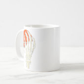 Halloween Basketball Skeleton Skull Player Men Boy コーヒーマグカップ (正面左)