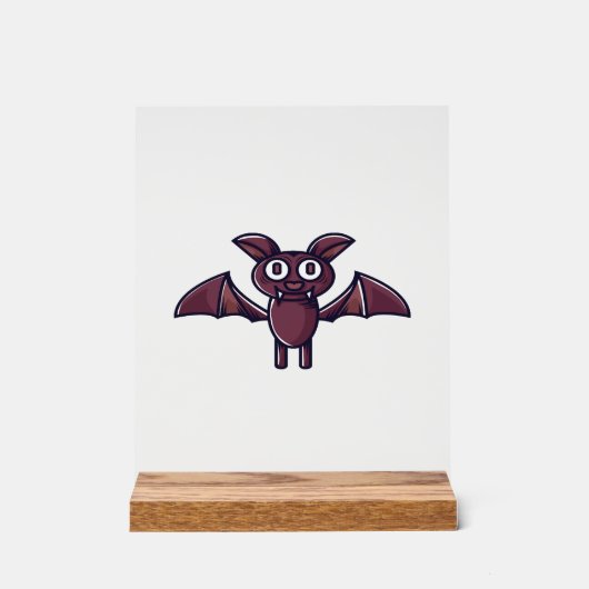Halloween Bat             アクリルサイン (正面)