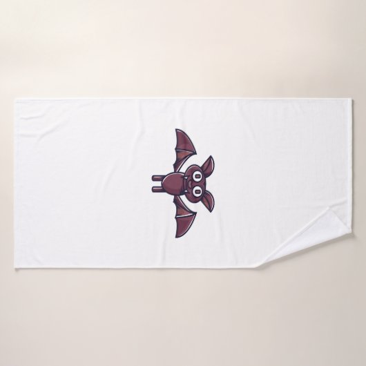 Halloween Bat バスタオル (バスタオル)