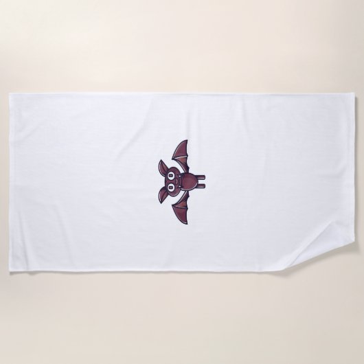 Halloween Bat             ビーチタオル (正面)