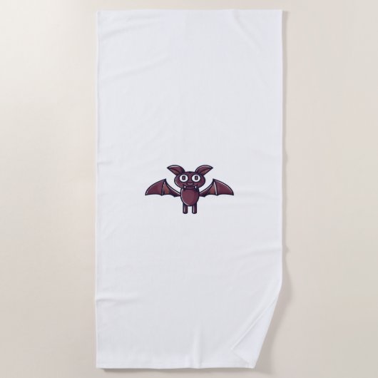 Halloween Bat             ビーチタオル (正面)