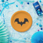 Halloween bat ペーパープレート (パーティー)
