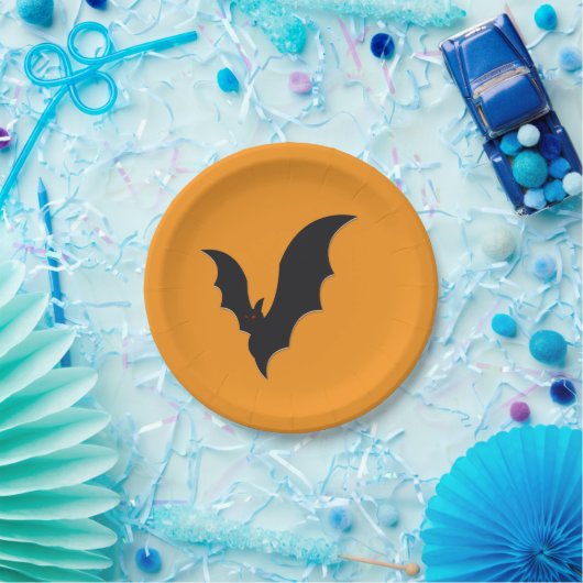 Halloween bat ペーパープレート (パーティー)