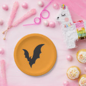 Halloween bat ペーパープレート (パーティー)
