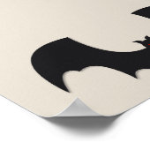 Halloween bat ポスター (角)