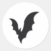 Halloween bat ラウンドシール (正面)