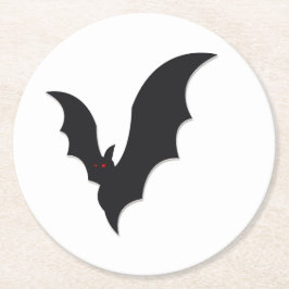 Halloween bat ラウンドペーパーコースター