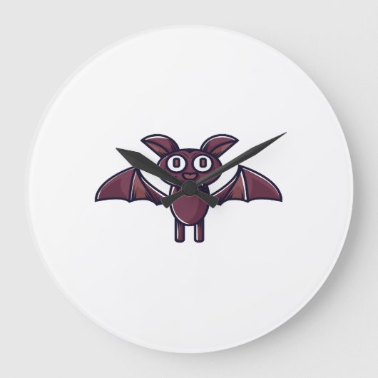 Halloween Bat             ラージ壁時計 (正面)