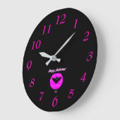 Halloween Bat Acrylic Wall Clock ラージ壁時計 (傾斜)