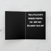 Halloween Bat & Jack-O-Lanterns Personalized カード (内部)