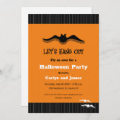 Halloween Bat, Let's Hang Out 招待状 (正面/裏面)