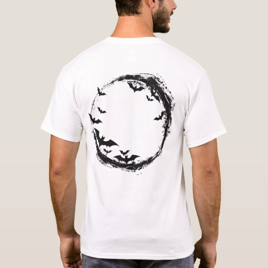 HALLOWEEN bat moon Tシャツ (裏面)