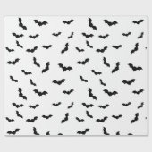 Halloween Bat Pattern Spooky ラッピングペーパー (フラット)
