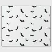 Halloween Bat Pattern Spooky ラッピングペーパー (フラット)