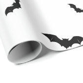 Halloween Bat Pattern Spooky ラッピングペーパー (ロールコーナー)