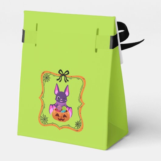 Halloween Bat With Candy フェイバーボックス (裏面サイド)