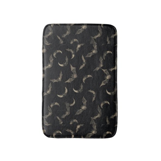 Halloween Bats Bath Mat バスマット (正面縦)