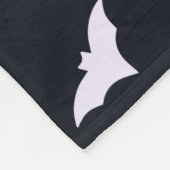 Halloween Bats Black Fleece Blanket フリースブランケット (角)