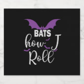 Halloween Bats How I Roll Birthday ビールラベル (シングルラベル)