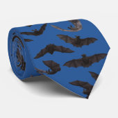 Halloween Bats Pattern Dark Blue Tie ネクタイ (ロール)