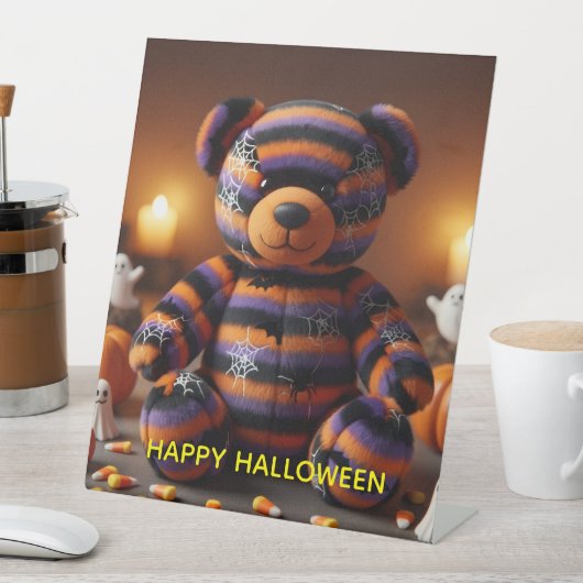 halloween bear  台座サイン (インサイチュ)