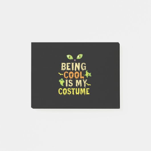 Halloween Being Cool Is My Costume Birthday ポストイット (正面)