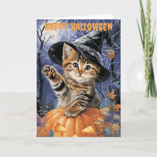 Halloween Bengal Cat シーズンカード (正面)
