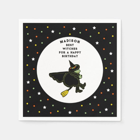 Halloween Birthday スタンダードカクテルナプキン (正面)