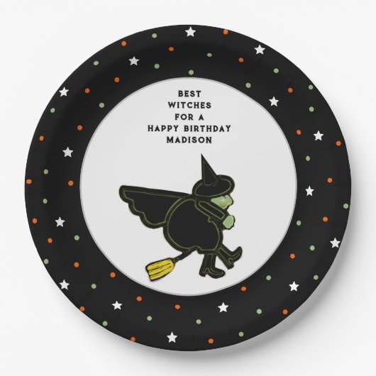 Halloween Birthday ペーパープレート (正面)