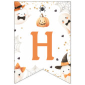 Halloween Birthday Garland Banner バンティングフラッグ (第2の旗)