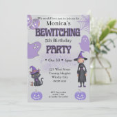 Halloween Birthday Invitation 招待状 (スタンド正面)