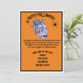 halloween_birthday_invitation 招待状 (スタンド正面)