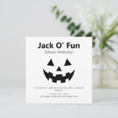 Halloween Birthday Party | Jack O’ Fun Pumpkin  シーズンカード (スタンド正面)