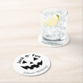 Halloween Birthday Party | Jack O’ Fun Pumpkin  ラウンドペーパーコースター (インサイチュ)