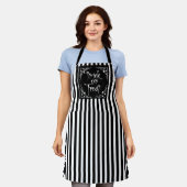 Halloween Black and White エプロン (着用した状態)